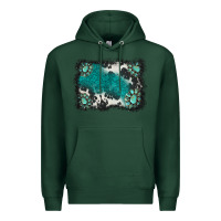 Sports Green gemstones background Premium Hoodie - BarkalooDesign