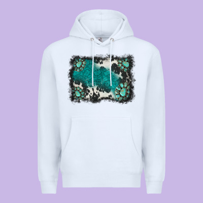 Gemstones Background Premium Hoodie Designed By Barkaloodesign
