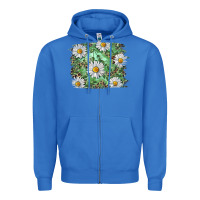 True Royal Daisy leopard Zipper Hoodie - RanaPortraitStore