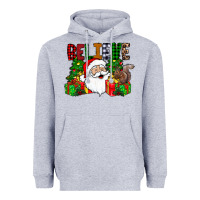 Heather Grey believe Heavyweight Hoodie - CowhideDigitalArt