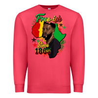 Cardinal free ish since 1865 black man Premium Sweatshirt - HRA Design Shop