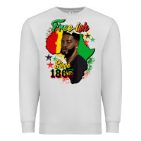 Dove Grey free ish since 1865 black man Premium Sweatshirt - HRA Design Shop