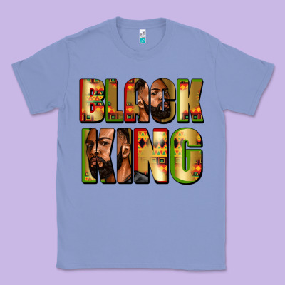 Black King Classic Tee Designed By Zillion Design Studio
