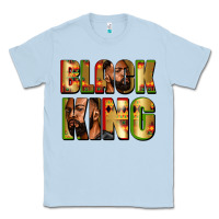 Dusty Blue black king Classic Tee - Zillion Design Studio