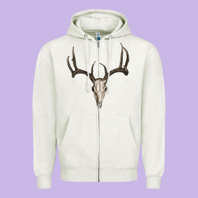 Zipper Hoodie Deer Skull