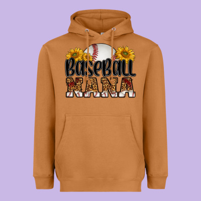 Baseball Nana Heavyweight Hoodie Designed By Hra Design Shop