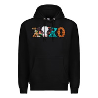 Black xoxo valentines day baby cow Premium Hoodie - Jasminsmagicworld