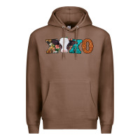 Chestnut xoxo valentines day baby cow Premium Hoodie - Jasminsmagicworld
