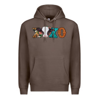 Coffee xoxo valentines day baby cow Premium Hoodie - Jasminsmagicworld