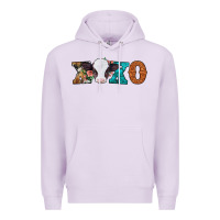 Lilac xoxo valentines day baby cow Premium Hoodie - Jasminsmagicworld