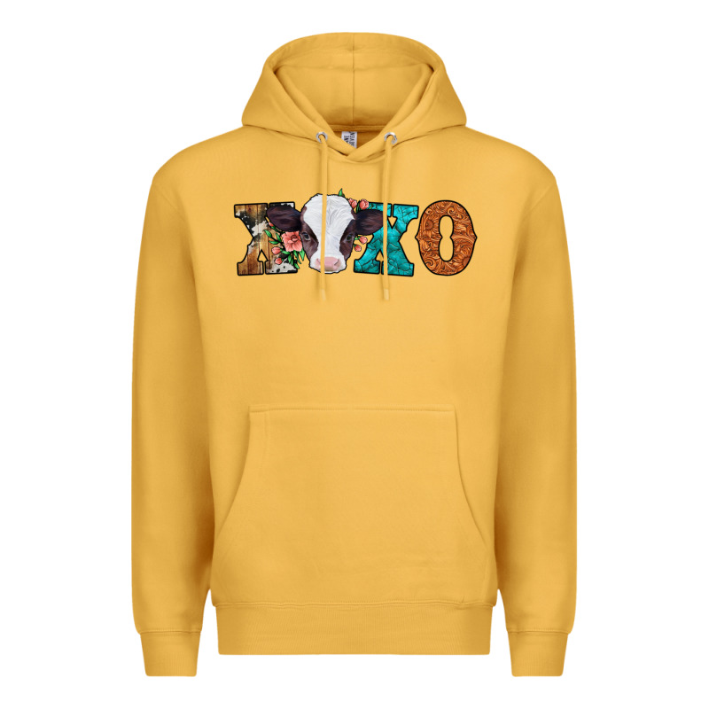 Xoxo Valentines Day Baby Cow Premium Hoodie by Jasminsmagicworld | Teevron