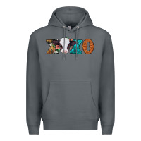 Rock xoxo valentines day baby cow Premium Hoodie - Jasminsmagicworld