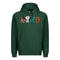 Sports Green xoxo valentines day baby cow Premium Hoodie - Jasminsmagicworld