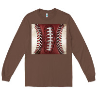 Chestnut american football and baseball Long Sleeve Tee - BarkalooDesign