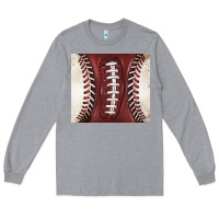 Heather Grey american football and baseball Long Sleeve Tee - BarkalooDesign