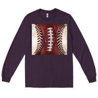 Plum american football and baseball Long Sleeve Tee - BarkalooDesign