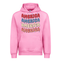 Fuchsia Pink america Urban Hoodie - MaliasSmallBusiness