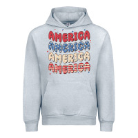 Heather Grey america Urban Hoodie - MaliasSmallBusiness