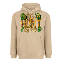 Mushroom The hunt is on Easter Heavyweight Hoodie - Neo Western