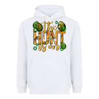 White The hunt is on Easter Heavyweight Hoodie - Neo Western