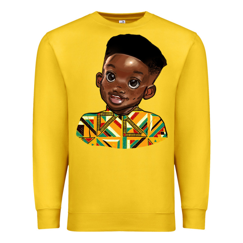 Black Boy Premium Sweatshirt by HRA Design Shop | Teevron