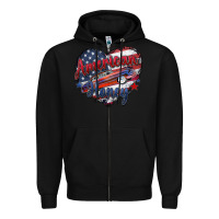 Black American honey Zipper Hoodie - Zillion Design Studio