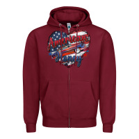 Burgundy American honey Zipper Hoodie - Zillion Design Studio