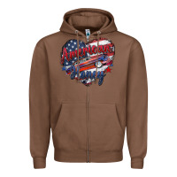 Chestnut American honey Zipper Hoodie - Zillion Design Studio