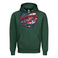 Sports Green American honey Zipper Hoodie - Zillion Design Studio