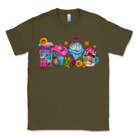 Army Green cowgirl coffee cups Classic Tee - texasbilliewilder