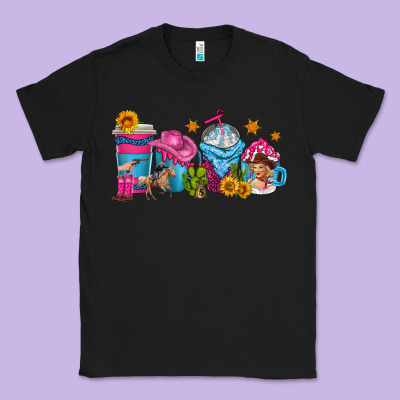 Cowgirl Coffee Cups Classic Tee Designed By Texasbilliewilder