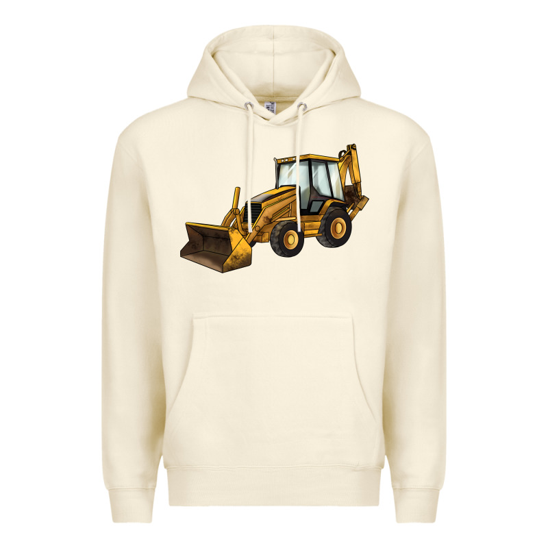Backhoe Loader Truck Premium Hoodie by LillyAllenDesigns | Teevron