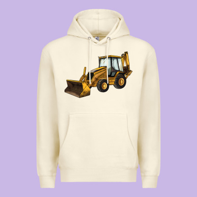 Backhoe Loader Truck Premium Hoodie Designed By Lillyallendesigns