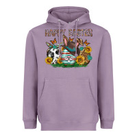 Lavender Western Happy Easter Heavyweight Hoodie - Neo Western