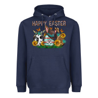 Navy Western Happy Easter Heavyweight Hoodie - Neo Western