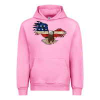 Fuchsia Pink 4th july eagle Urban Hoodie - MaliasSmallBusiness