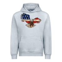 Heather Grey 4th july eagle Urban Hoodie - MaliasSmallBusiness