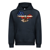 Navy 4th july eagle Urban Hoodie - MaliasSmallBusiness