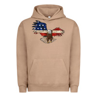 Pigment Burro 4th july eagle Urban Hoodie - MaliasSmallBusiness