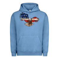 Pigment Pebble Blue 4th july eagle Urban Hoodie - MaliasSmallBusiness