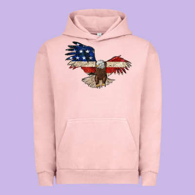 4th July Eagle Urban Hoodie Designed By Maliassmallbusiness