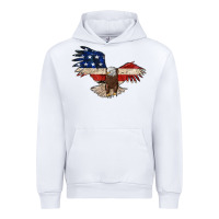 White 4th july eagle Urban Hoodie - MaliasSmallBusiness