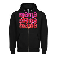 Black mama mama mama valentines day Zipper Hoodie - texasbilliewilder