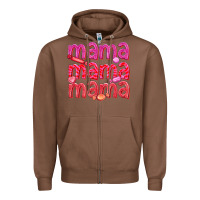 Chestnut mama mama mama valentines day Zipper Hoodie - texasbilliewilder