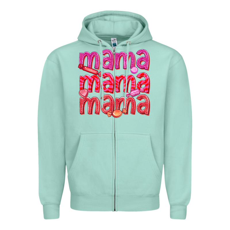 Mama Mama Mama Valentines Day Zipper Hoodie by texasbilliewilder | Teevron