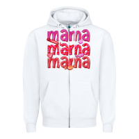 White mama mama mama valentines day Zipper Hoodie - texasbilliewilder