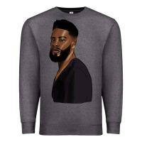 Charcoal Heather african men Premium Sweatshirt - HRA Design Shop