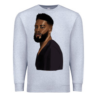 Heather Grey african men Premium Sweatshirt - HRA Design Shop