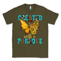 Army Green created with a purpose Classic Tee - texasbilliewilder