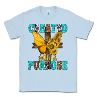 Dusty Blue created with a purpose Classic Tee - texasbilliewilder